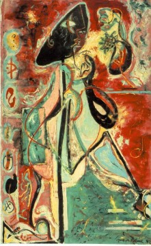 ムーンウーマン抽象表現主義 Oil Paintings